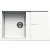 Zlewozmywaki - Elleci Zlewozmywak Unico 300 K96 Biały - miniaturka - grafika 1