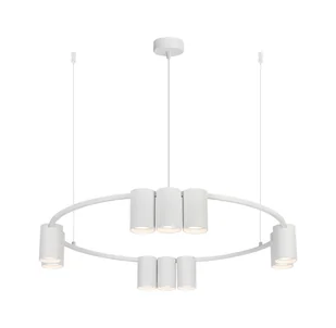 Biała nowoczesna lampa 10 punktowa K406 Emeli - Lampy sufitowe - miniaturka - grafika 1