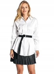 GUESS BIAŁA KOSZULA Z DŁUGIM RĘKAWEM Z GUZIKAMI I KOŁNIERZYKIEM S GXB - Koszule damskie - miniaturka - grafika 1