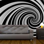Fototapety - Fototapeta - Black and white swirl (rozmiar 200x154) - miniaturka - grafika 1