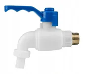 Inne akcesoria do nawadniania - BRADAS Zawór PP kulowy z wejściem stalowym Kran 1/2  7208 GTM1212PP/STEEL - miniaturka - grafika 1