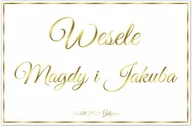 Wesele i ślub - Plakat Weselny personalizowany - 90x60 cm - miniaturka - grafika 1