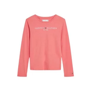 Tommy Hilfiger Koszulka dziewczęca Essential L/S, Empire Pink, 4 lat - Koszulki dla dziewczynek - miniaturka - grafika 1