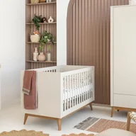 Łóżka dla dzieci i młodzieży - Łóżeczko beżowe Seth 70x140cm - miniaturka - grafika 1