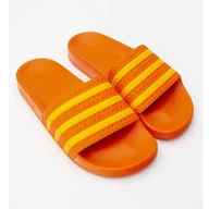 Klapki i japonki damskie - Adidas Adilette W 186 Orange Flash Orange Orange pomarańczowe - miniaturka - grafika 1