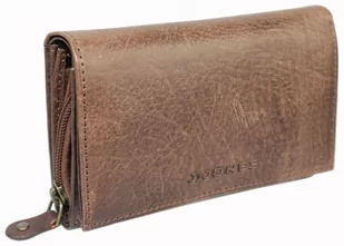 Portfel Damski Skórzany JENNIFER JONES Skóra Licowa Duży Z Suwakiem 5686 - Portfele - miniaturka - grafika 3
