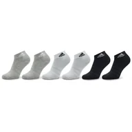 Skarpetki damskie - Skarpety Niskie Unisex adidas Thin and Light Sportswear Ankle Socks 6 Pairs IC1307 Szary - miniaturka - grafika 1