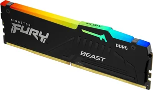 Pamięć Kingston Fury Beast RGB, DDR5, 16 GB, 6400MHz, CL32 KF564C32BBA-16 - Pamięci RAM Pamięć Kingston Fury Beast RGB, DDR5, 16 GB, 6400MHz, CL32 KF564C32BBA-16 - Pamięci RAM - miniaturka - grafika 1