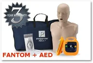 Sprzęt ratunkowy - Prestan Zestaw Fantom z LEDami i AED 112p - AED treningowy z wyświetlaczem - miniaturka - grafika 1