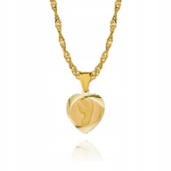 Biżuteria dla dzieci - Złoty łańcuszek srebro Medalik Matka Boska 55 cm DEDYKACJA S3M23 - miniaturka - grafika 1