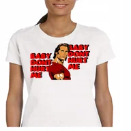 Koszulki i topy damskie - DAMSKA ŚMIESZNA KOSZULKA BABY DONT HURT ME MEME PDM MIKE OHEARN XL P020 - miniaturka - grafika 1