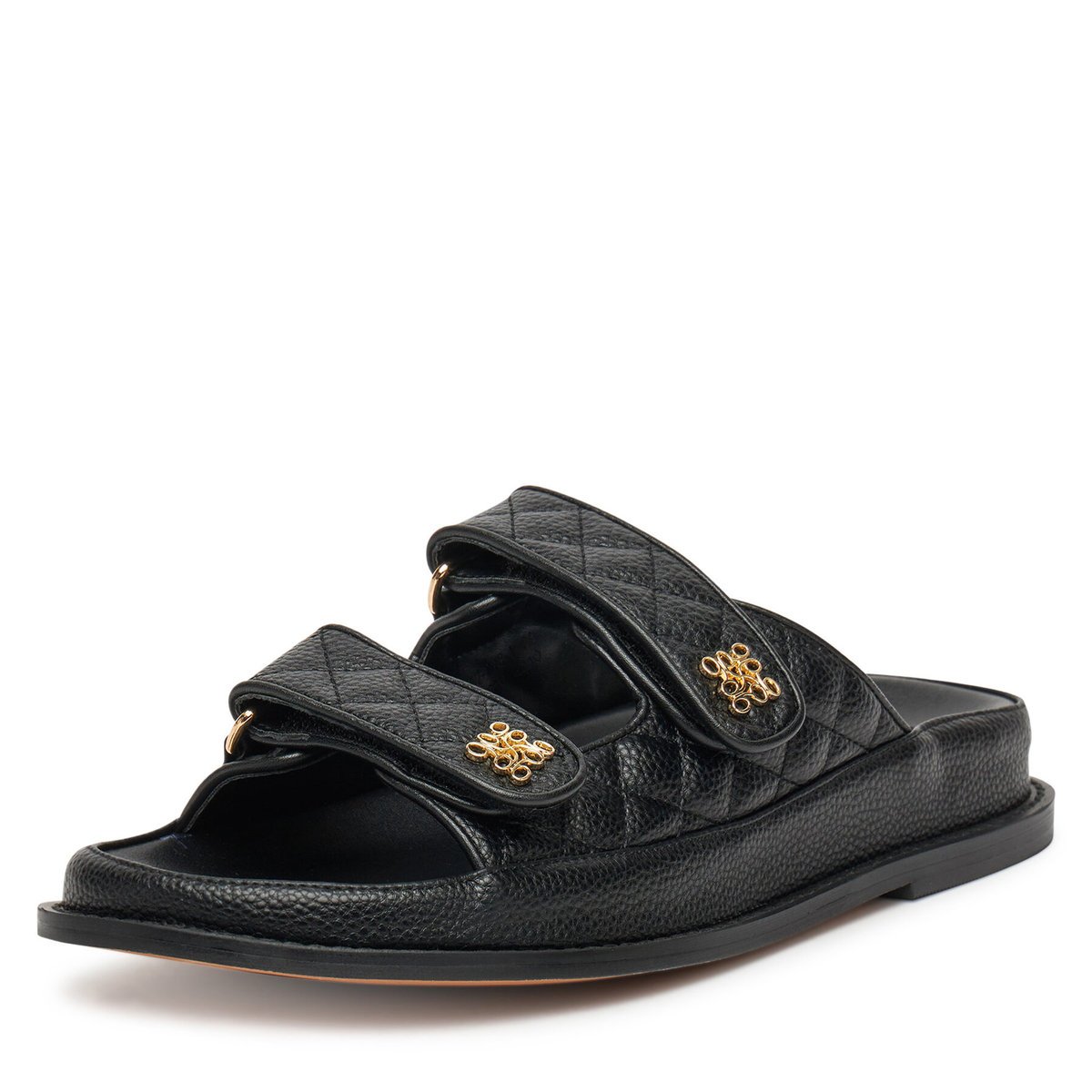 Nine West Klapki Damskie Czarny V1557-713-1