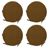 Poduszki na krzesła - Zestaw Poduszek Na Krzesło Okrągłe Dalia 40 550 (4 Szt.) - miniaturka - grafika 1