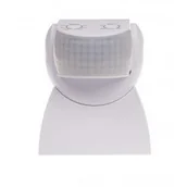 Czujniki ruchu i zmierzchu - F&F Czujnik ruchu PIR, biały IP66, DR-04W - miniaturka - grafika 1