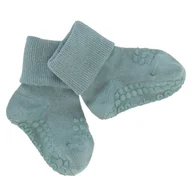 Skarpetki dla dzieci - GoBabyGo antypoślizgowe skarpetki do nauki chodzenia BAMBOO Dusty Blue 12 m+ - miniaturka - grafika 1