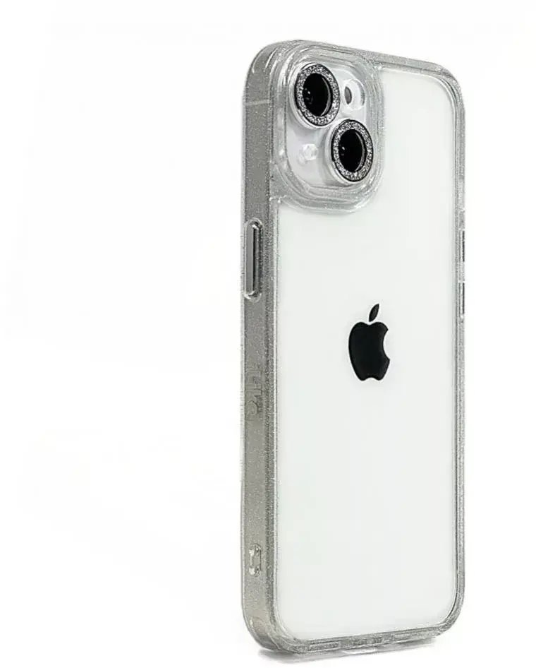 iLike Tylny pokrowiec Apple iPhone 15 STARS LENS ACRYLIC COVER White ILIAPP15SACW