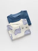 Bluzki dla niemowląt - Reserved - Bawełniany t-shirt 2 pack - granatowy - miniaturka - grafika 1