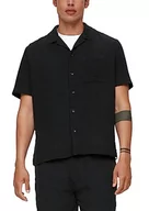 Koszule męskie - s.Oliver Męska koszula z krótkim rękawem, szary/czarny, 3XL - miniaturka - grafika 1