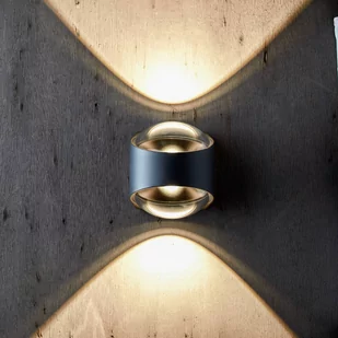 LOOM DESIGN Saga kinkiet zewnętrzny up/down czarny - Lampy ogrodowe - miniaturka - grafika 2