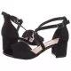 Sandały damskie - Sandały Czarne SK 825 (SL481-a) Sergio Leone - miniaturka - grafika 1
