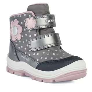 Buty dla dziewczynek - Śniegowce Geox B Flanfil Girl B Abx B363WB 0MNNF C0952 M Dk Grey/Pink - grafika 1