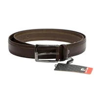 Paski - Pasek skórzany męski Pierre Cardin GF 9017 Ciemny brąz - miniaturka - grafika 1