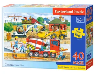 Castorland B-040018 Construction Site MAXI 40 el - Puzzle - miniaturka - grafika 5