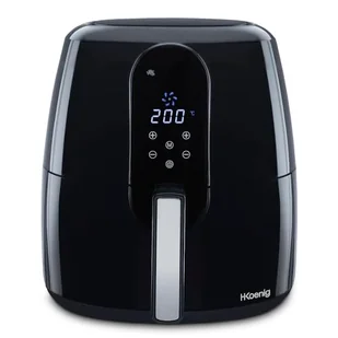 H.KOENIG frytkownica bez oleju Air Fryer FRY820, pojemność 5,5 l, 7 programów gotowania, regulowana temperatura od 80°C do 200°C, ekran dotykowy, zdejmowany kosz, kompatybilna z zmywarką, 1800 W - Frytkownice - miniaturka - grafika 1