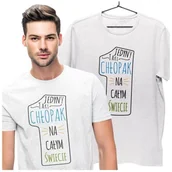 Walentynki - KOSZULKA NA WALENTYNKI PREZENT DLA CHŁOPAKA JEDYNY CHŁOPAK - miniaturka - grafika 1