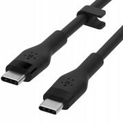 Kable USB - Belkin USB-C USB-C 2.0 Silicone 2m Black - miniaturka - grafika 1