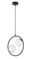 Lampy sufitowe - Aqua lampa wisząca 2-punktowa czarna/złota 33410 - miniaturka - grafika 1