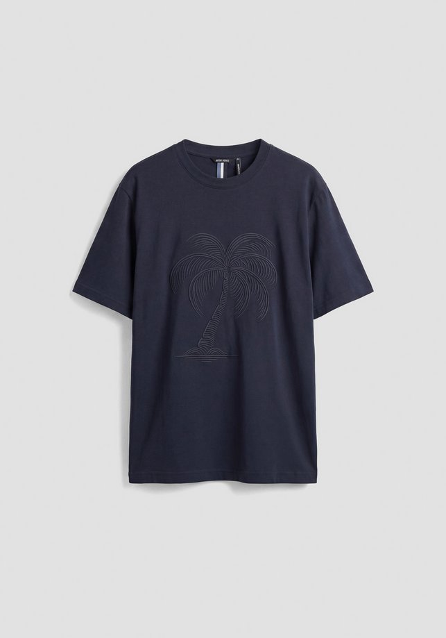 T-shirt męski antony morato con stampa blue marine altro