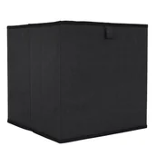 Pudła i pojemniki do przechowywania - Pudełko do regału 30x30cm Poli czarne - miniaturka - grafika 1