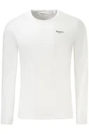 Koszulki męskie - PEPE JEANS KOSZULKA Z DŁUGIM RĘKAWEM MĘSKA BIAŁA - miniaturka - grafika 1