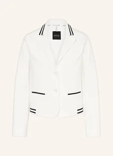 Marc Cain Blezer Z Dżerseju Z Mieszanki Materiałów weiss - Marynarki i żakiety damskie - miniaturka - grafika 1