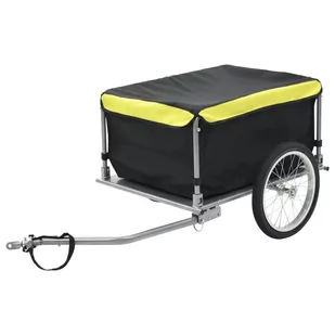 VidaXL Przyczepa rowerowa, transportowa, 65 kg, czarno-żółta 91684 VidaXL - Akcesoria rowerowe - miniaturka - grafika 1
