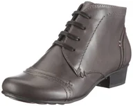 Kozaki damskie - Jana Damskie modne kozaki, szary - Szary grafit - 38 EU Weit - miniaturka - grafika 1