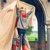 Zabawy w naśladowanie dorosłych - Kostium miękka zbroja z peleryną król Arthur 8-10 lat - miniaturka - grafika 1