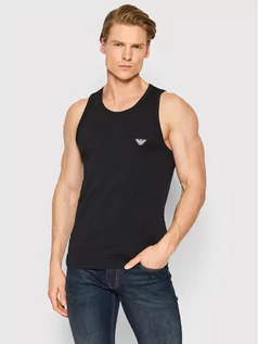 Koszulki męskie - Emporio Armani Underwear Tank top 110828 2R512 00020 Czarny Slim Fit - grafika 1