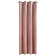 Zasłony - Euro Firany Zasłona 140 x 250 Dekoracyjna Velvet Rosa C. Róż 1207953 - miniaturka - grafika 1