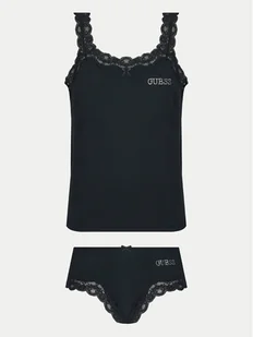 Guess Piżama O5RG04 KBBU1 Czarny Regular Fit - Piżamy damskie - miniaturka - grafika 1