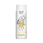 Kosmetyki do kąpieli - HISKIN CRAZY BODY Płyn do kąpieli i pod prysznic z rozświetlającym pyłem Pina Colada 250 ml - miniaturka - grafika 1