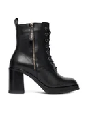 Botki damskie - MEXX Trzewiki CEO-MX/039C-RST Czarny - miniaturka - grafika 1