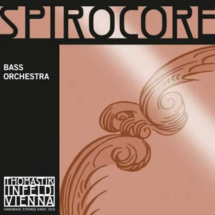 Thomastik Einzelsaite für Kontrabass 3/4 Spirocore - H/B-Saite (low) Spiralkern, Chrom umsponnen, Orchesterstimmung, mittel 644241 - Akcesoria do instrumentów smyczkowych - miniaturka - grafika 1