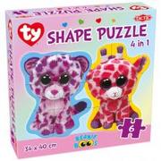 Puzzle - Tactic Puzzle Beanie Boos Shape Puzzle 4w1 - miniaturka - grafika 1