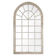 Lustra - Beliani Lustro ścienne 76 x 130 cm beżowe TREVOL - miniaturka - grafika 1
