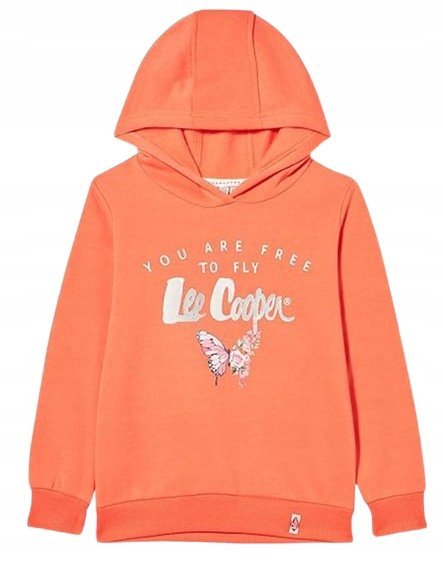LEE COOPER BLUZA DZIECIĘCA Z KAPTUREM I NADRUKIEM DŁUGI RĘKAW 104 J7A