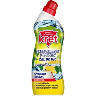 Żel do czyszczenia toalety KRET Fresh&Clean Power Lemon Harmony 750 ml - Środki do WC - miniaturka - grafika 1