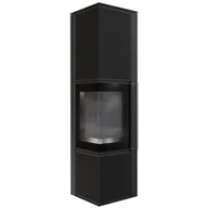 Piece wolnostojące - Piec wolnostojący koza Tora L 8 kW Ø 150, czarny termotec, w spieku Collection Nero Assoluto - miniaturka - grafika 1