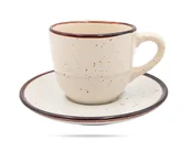 Filiżanki - Filiżanka Bel 200 Ml Rustic Krem Kera Ceramika - miniaturka - grafika 1